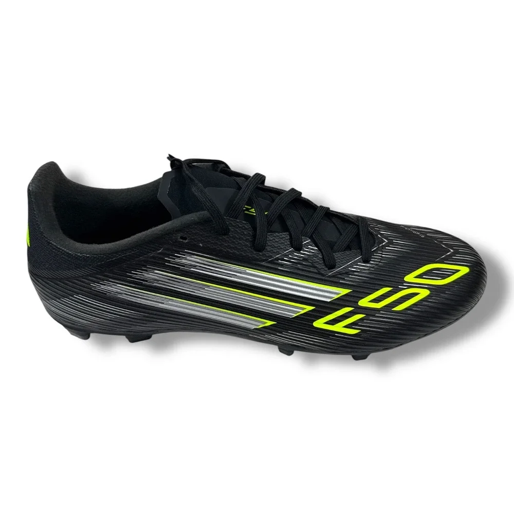 Adidas F50 League FG/MG Soccer Cleats Black Lucid Lemon JI0007 Mens 12/Wm 13 NIB